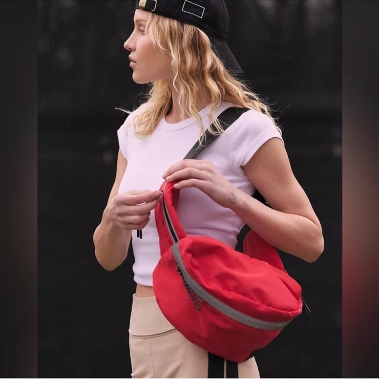 NWT Free People Switchback Reflective Sling Bag