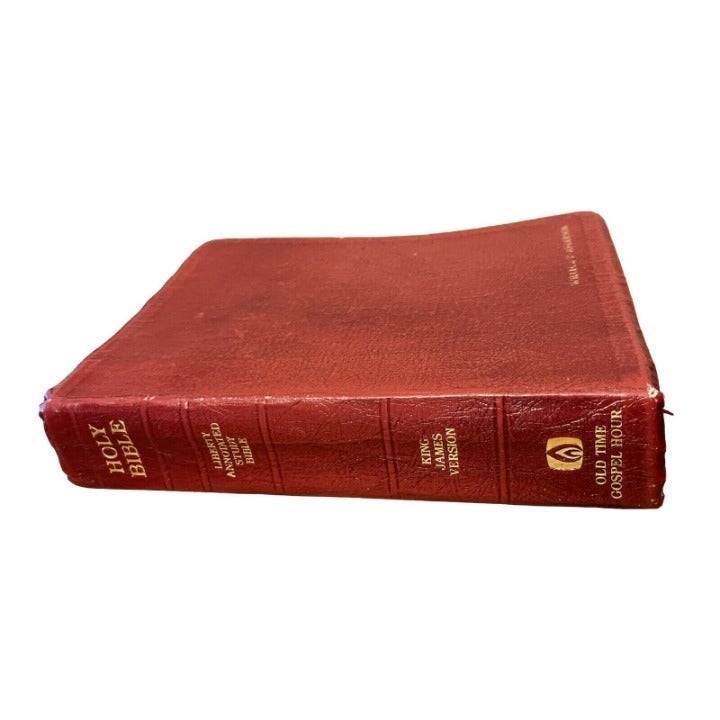 The Liberty Annotated Study Bible KJV Old Time Gospel Hour Genuine Leather Vtg