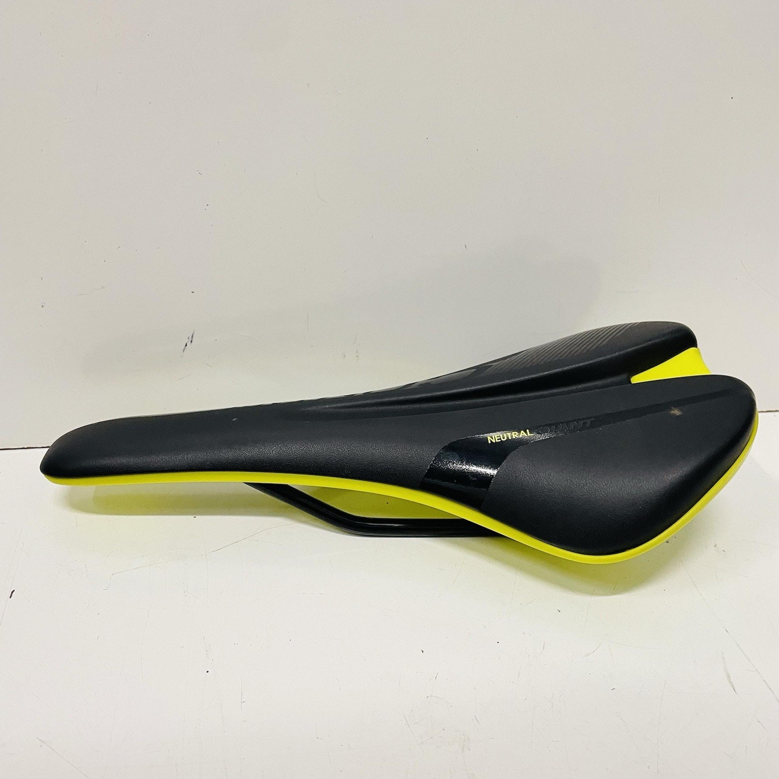 GIANT CONTACT NEUTRAL Particle Flow SADDLE MTB or ROAD Neon Black Bike Seat