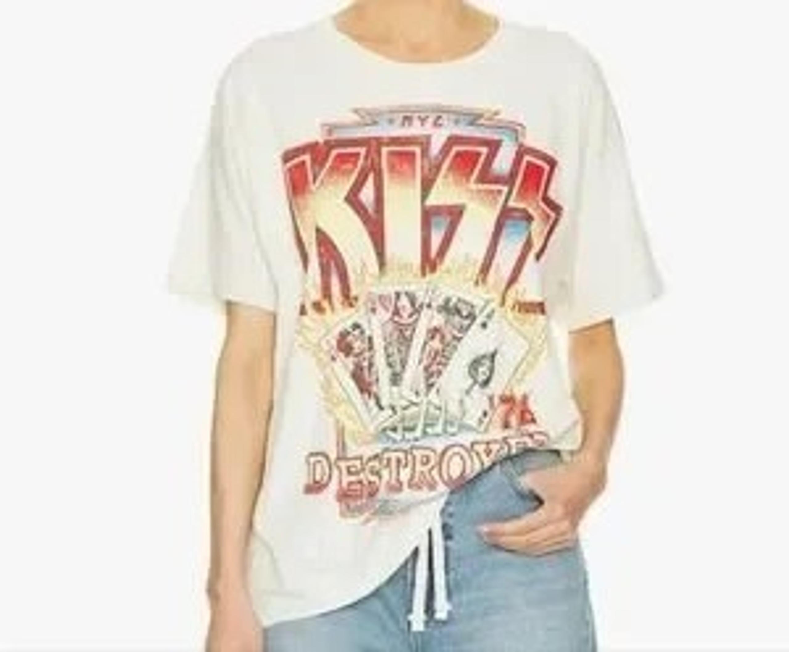 Daydreamer KISS Destroyer Tour '76 Tee Size 1X NYC Graphic Rock Shirt