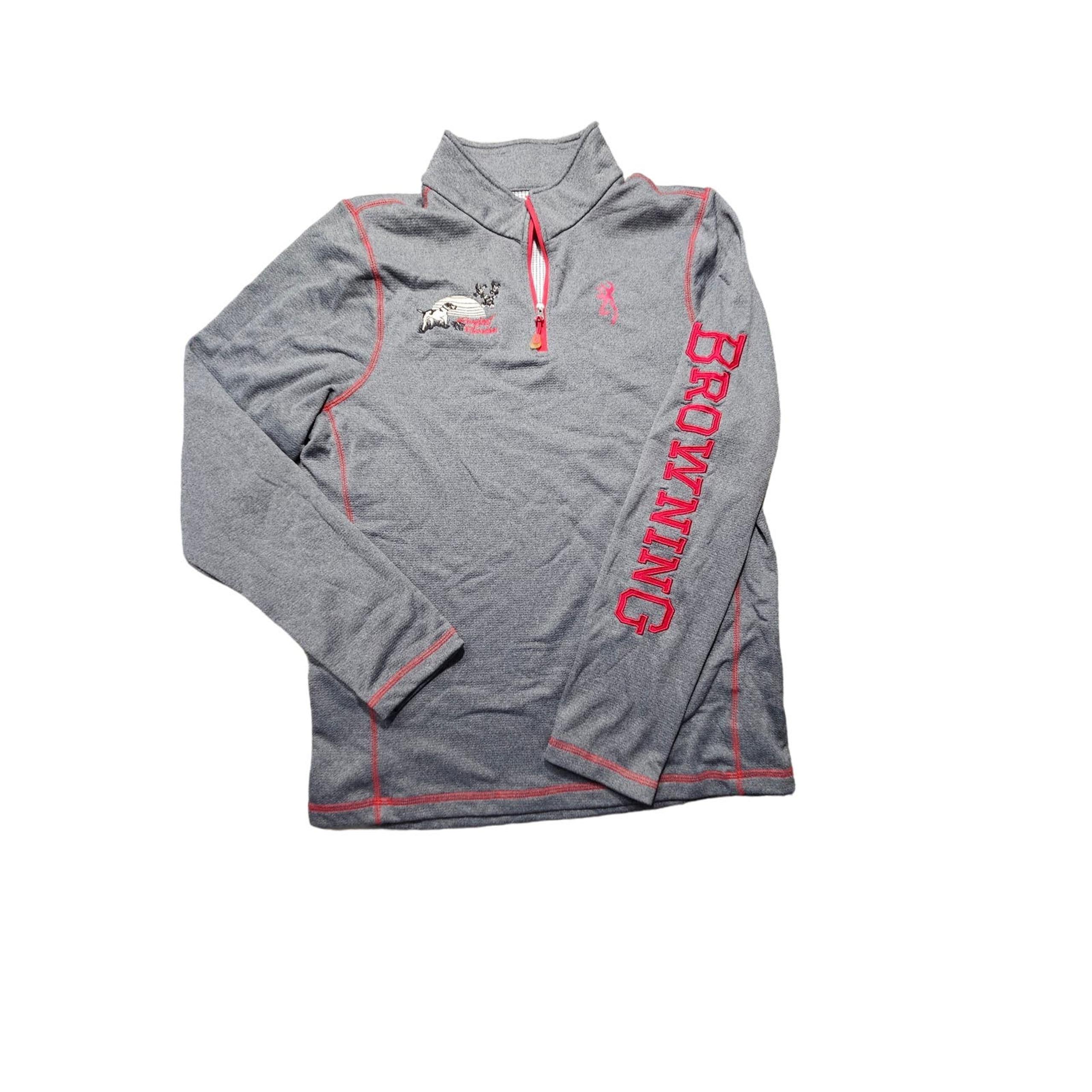 Browning men’s half zip gray size medium collar pullover