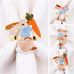 Easter Napkin Rings Set of 6, Easter Bunny Napkin Rings, Gold Bunny Napkin Rings