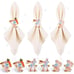 Easter Napkin Rings Set of 6, Easter Bunny Napkin Rings, Gold Bunny Napkin Rings