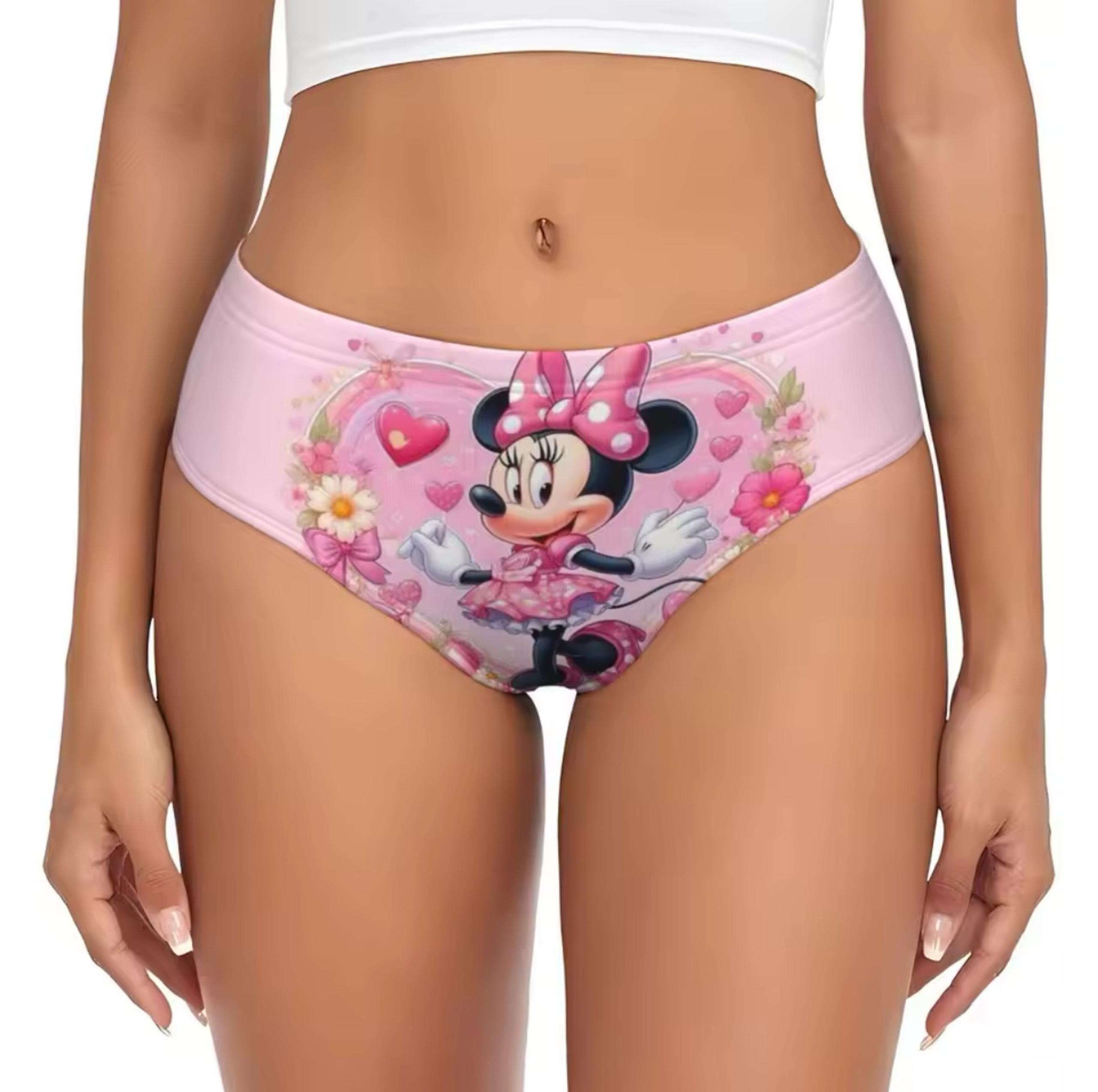 Custom Disney Minnie Mouse brief Panties Adult women’s XLarge size
