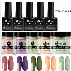 10 PCS Dipping Powder Nail Dip Liquid