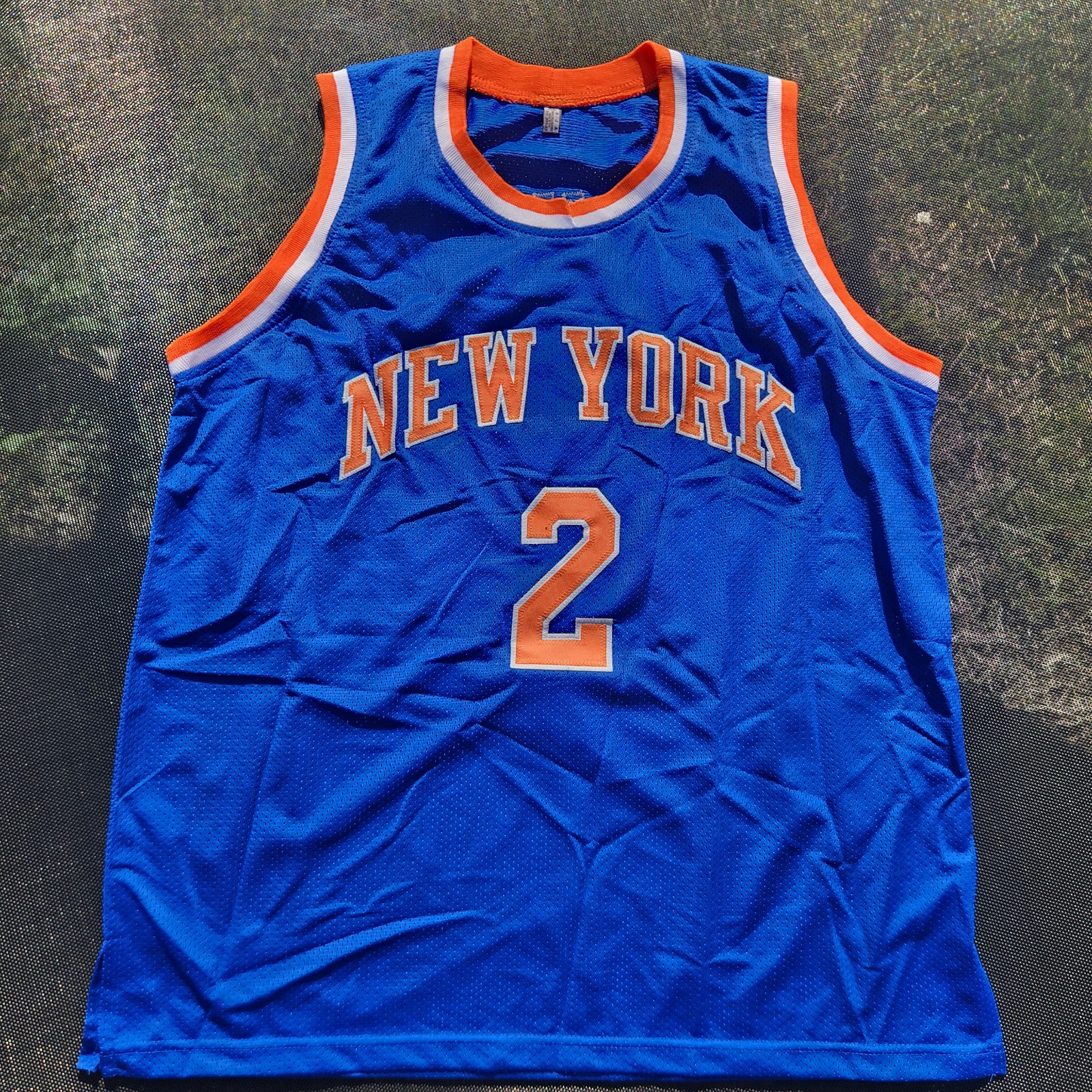Miles Deuce Mcbride Autographed Custom New York Knicks Jersey Rare COA / JSA