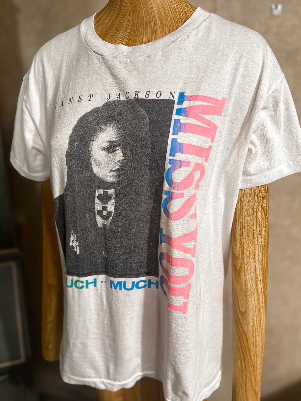 Janet Jackson Miss You Much T-shirt Rhythm Nation Memorabilia