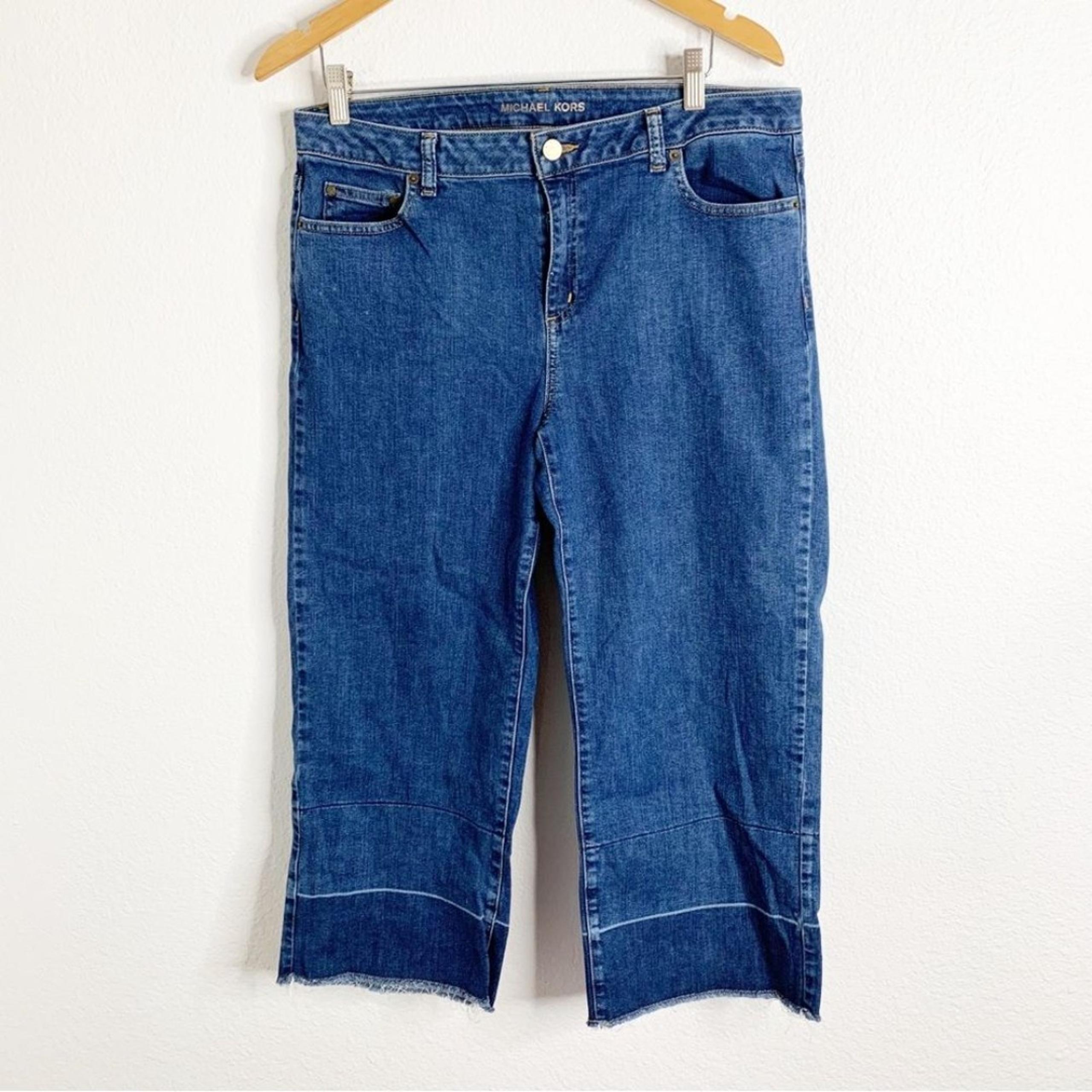 Michael Kors Wide Leg Crop Jeans Size 12