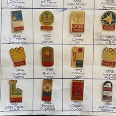 Collection of olypic pins