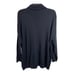 EILEEN FISHER large MOCK TURTLENECK black tunic 100% extra fine merino wool
