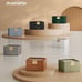 Jewelry Box with Glass Lid, 3-Layer Jewelry Organizer White and Gold Color