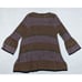 JOHN.MARK Women Top XL Flare Sleeve Multicolor Striped Stretch Swing Tunic