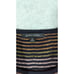 JOHN.MARK Women Top XL Flare Sleeve Multicolor Striped Stretch Swing Tunic