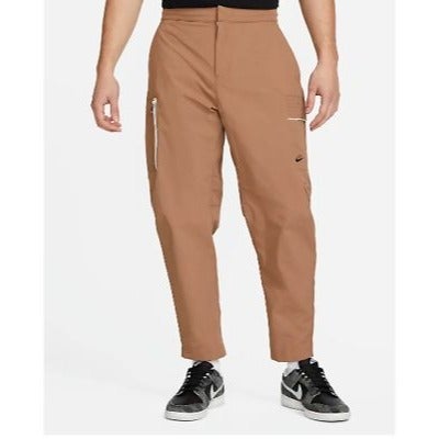 Nike Men's NSW STE Utility Pants Zippered Fly Tapered Brown Size 30 NEW!