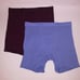 Set of 2 Victoria Secret Panty XL High Waist Boxer Brief Burgundy Blue Banded Lo