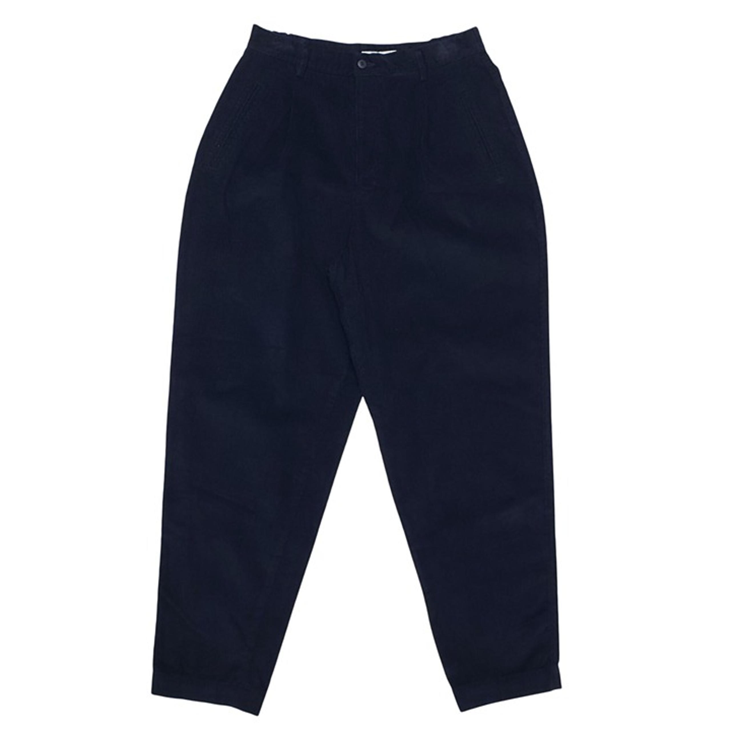 Dressbarn Corduroy Pants Mom Hi-Rise Navy Blue Womens 12 Preppy Casual NWOT