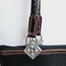 BRIGHTON Classic Leonor Chocolate/Black Leather/Croc. Shoulder bag Purse