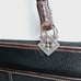 BRIGHTON Classic Leonor Chocolate/Black Leather/Croc. Shoulder bag Purse