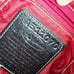 BRIGHTON Classic Leonor Chocolate/Black Leather/Croc. Shoulder bag Purse