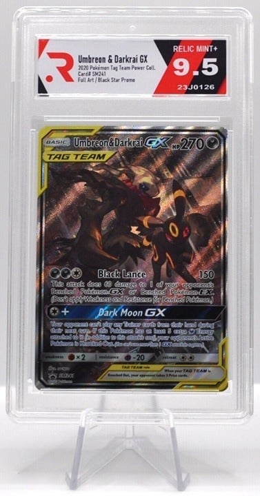 Umbreon & Darkrai GX SM241 Relic 9.5