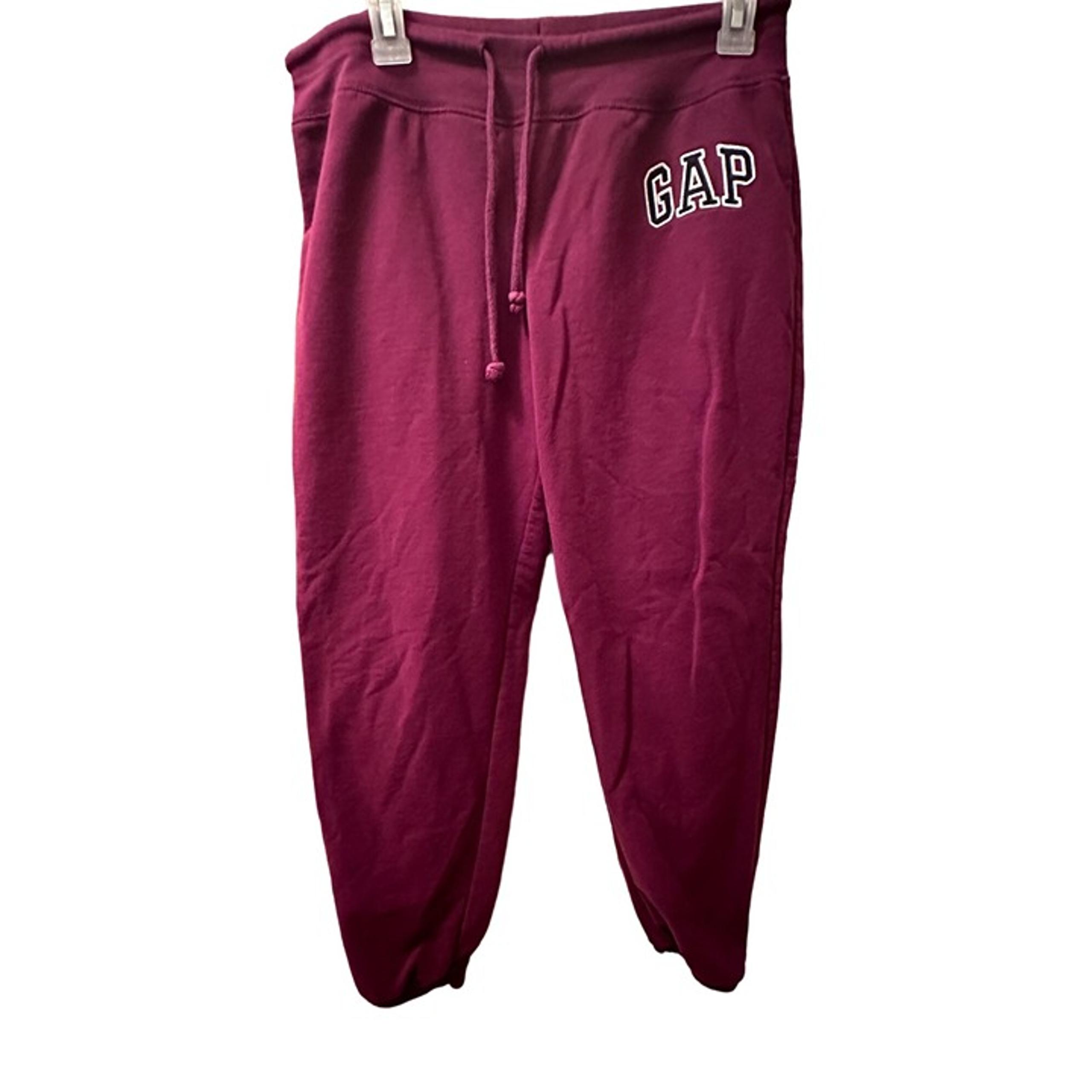 GAP Womens Maroon Jogger Sweatpants M