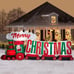 16ft Santa Merry Christmas Train Christmas Inflatable by Gemmy
