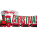 16ft Santa Merry Christmas Train Christmas Inflatable by Gemmy