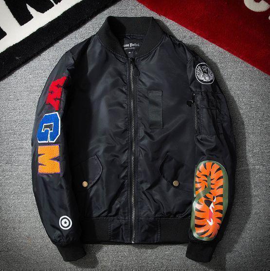 【Limited Quantity】XXL Varsity Jacket with Patches, Black