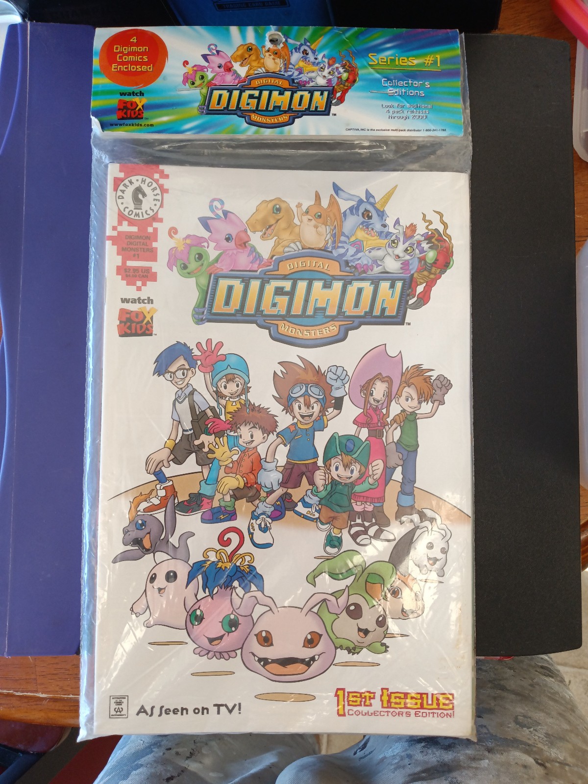 Unopened Series #1 Digimon 1st issue comics 4 Pack