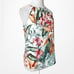 ASOS White Green Pink Halter Neck Sleeveless Floral Print Top Blouse Size 2/S
