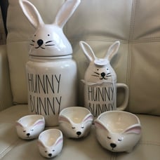 Rae Dunn HUNNY BUNNY Set