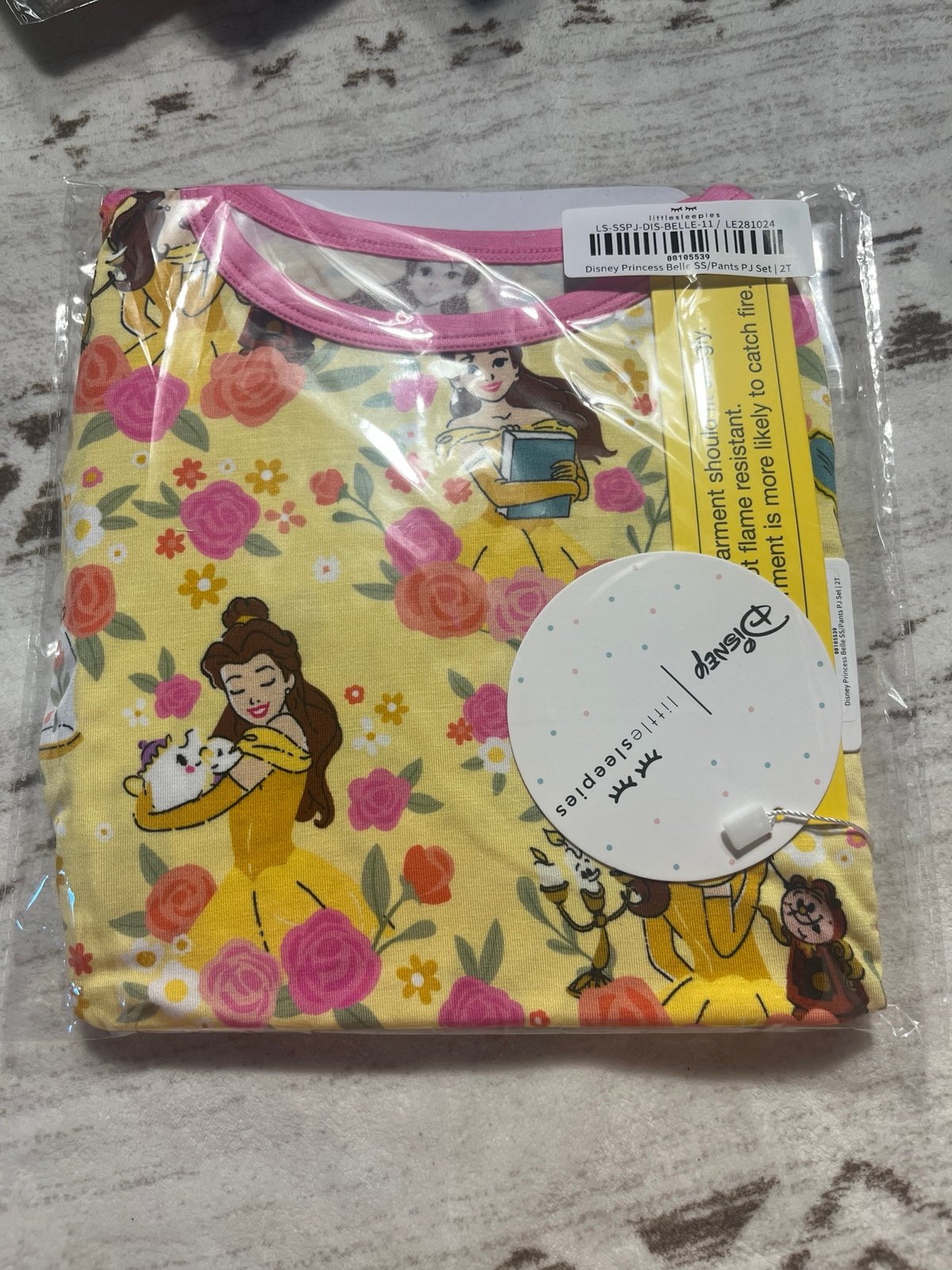 Little Sleepies Belle short sleeve and pants new 2T