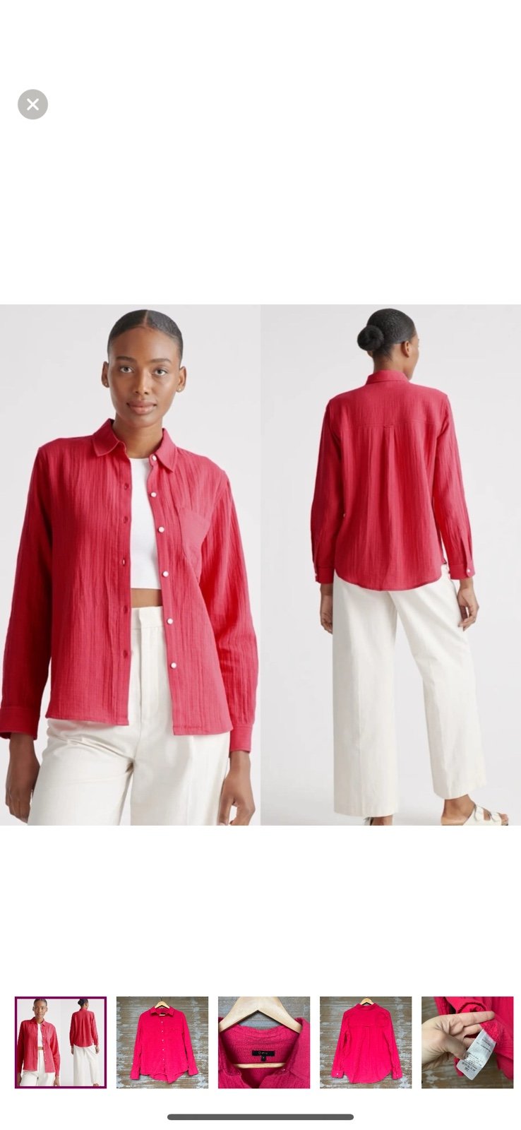 Quince Linen Shirt! NWT!