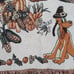 Rare Mickey Minnie Pluto Give Thanks Thanksgiving Woven Throw 68 x 48