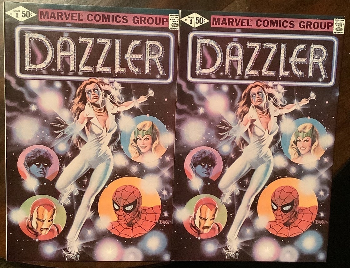 2 Dazzler 1981 #1s Near Mint Taylor Swift movie coming Xmen Avengers comic lot