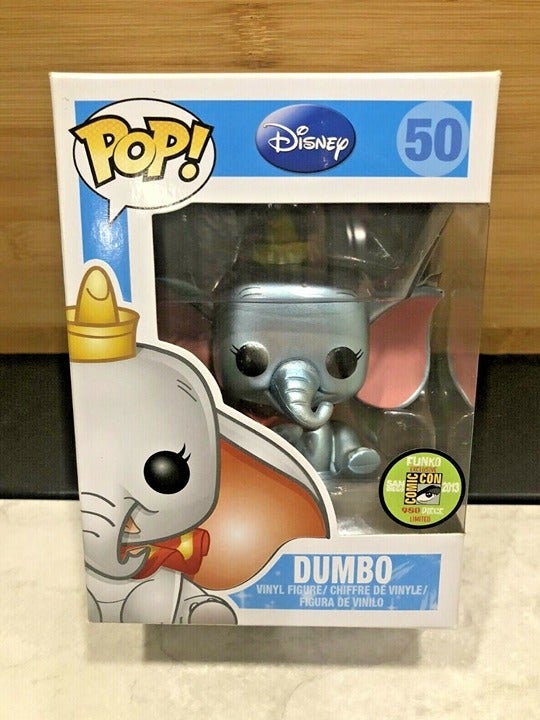 Funko Pop Disney Dumbo 50 SDCC Comic Con 2013 - Rare - Limited 480 Metallic