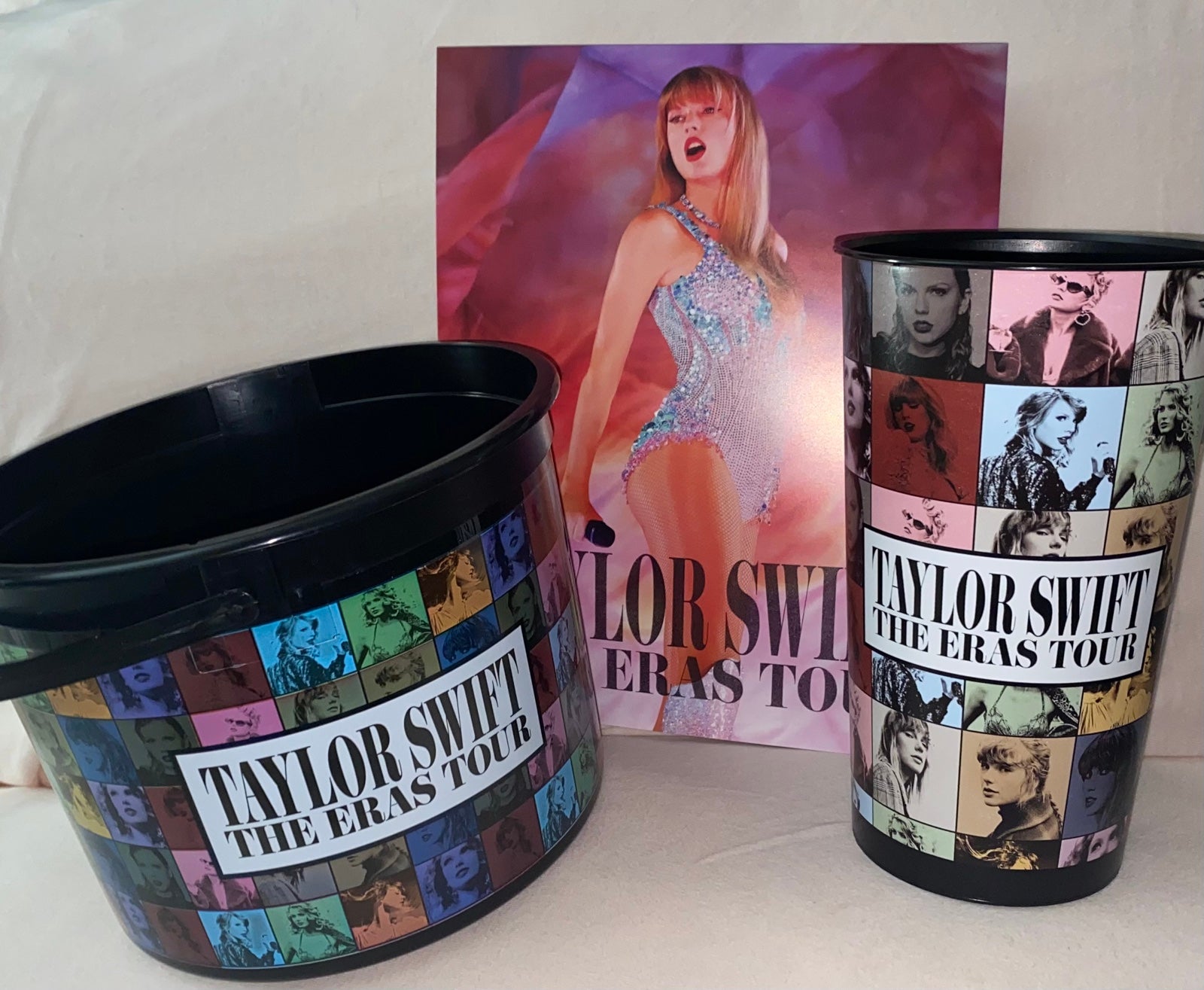 Taylor Swift Regal Popcorn Bucket Cup Combo Eras Tour Movie with Mini Poster
