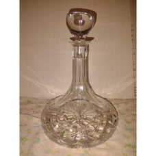 Rare New Things Remembered Genuine Cut Crystal Decanter