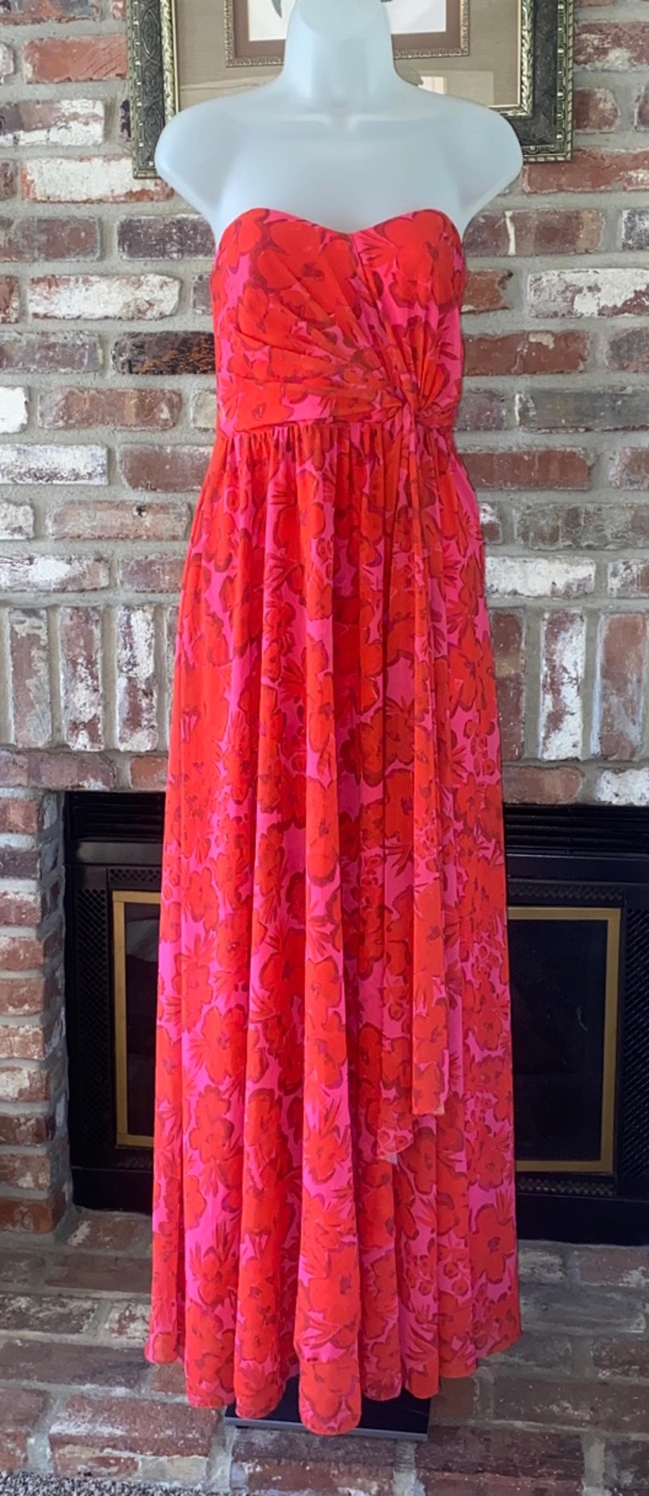 Badgley Mischka Strapless Dress