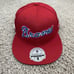 Atlanta Braves Hat Fitted 8 M&N Red Mesh BP Blue Script Side Patch Cap NWT