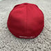 Atlanta Braves Hat Fitted 8 M&N Red Mesh BP Blue Script Side Patch Cap NWT