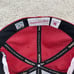 Atlanta Braves Hat Fitted 8 M&N Red Mesh BP Blue Script Side Patch Cap NWT