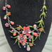 Flower and Vine Metal Vintage Jewelry Set