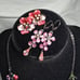 Flower and Vine Metal Vintage Jewelry Set
