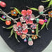Flower and Vine Metal Vintage Jewelry Set