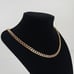 20 Womens Cuban Chain Necklace Miami Style Ladies Chains Link 18K Gold NEW 18 K
