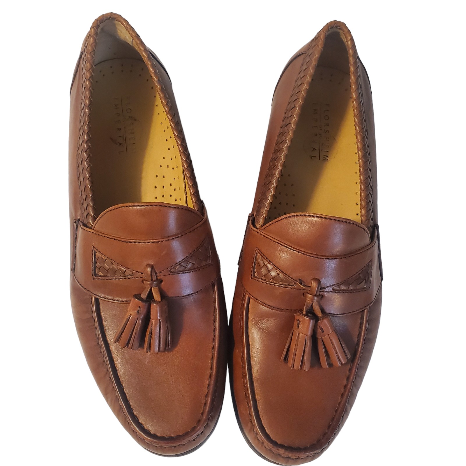 FLORSHEIM IMPERIAL Men's Classic Leather Tassel Oxford Shoes SZ 9.5D