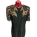 Vintage Stenay Large 100% Silk Fully Beaded Sequined Party Evening Midi Dress