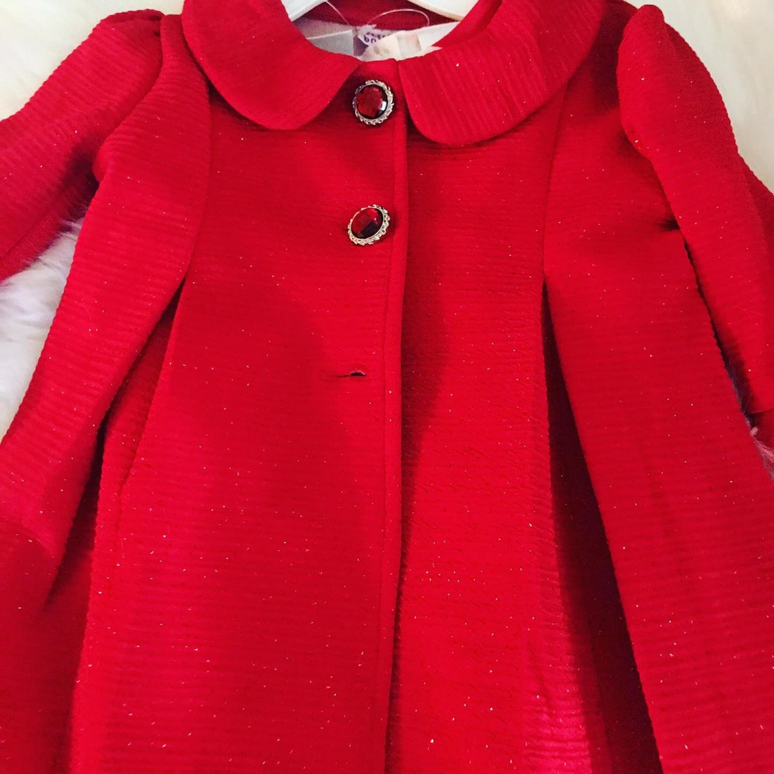 Blue Beri Boulevard Toddler Coat Red Dre