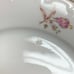 Bohemian Czechoslovakia Salad Plates Floral White Pink Gold Trim Lot of 7